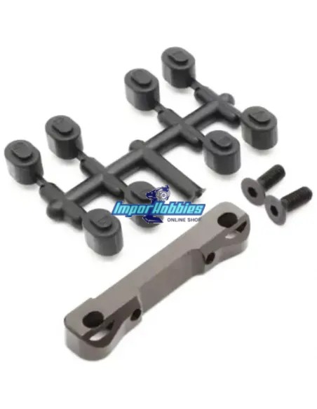 Placa trasera aluminio RF2 + insertos Kyosho UItima SB Dirt Master UMW531