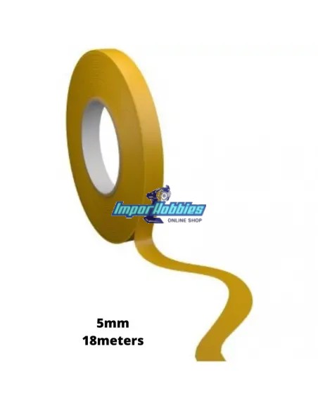 Cinta enmascarar carrocerías lexan 5mm / 18 metros Fussion FS-LC003
