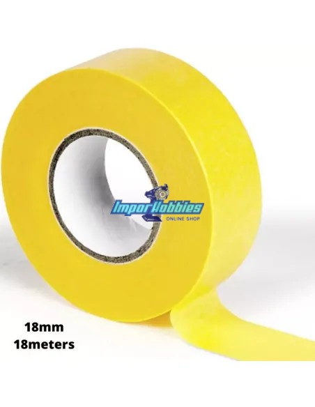 Cinta enmascarar carrocerías lexan 18mm / 18 metros Fussion FS-LC016