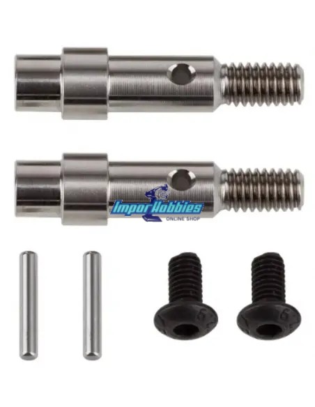 Axes avants en titane Team Associated B6 / B6.1 / B6.2 / B6.2 / B6.4 Series AS71181