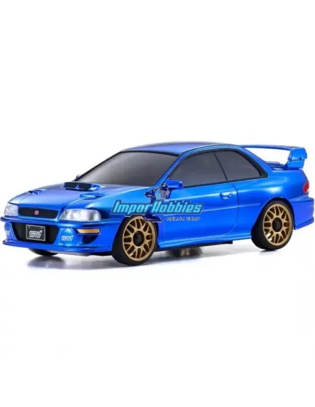 Carrocería pintada 90mm Subaru Impreza 22B-STi Chrome Blue 60th Anniversary MZP457CBL