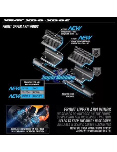 Triangle supérieur avant - Medium - Wing Xray XB8 / XB8E 2023 352135-M