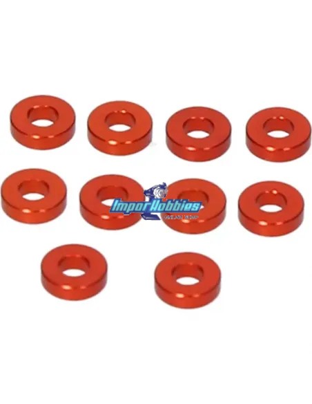 Arandelas aluminio M3x7x2mm (10 Uds.) Hot Bodies D8 WS / E8 WS 204871