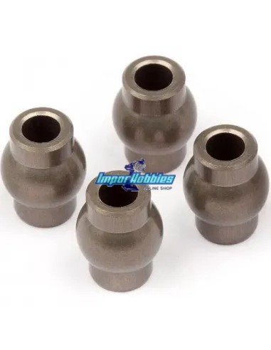 Boule en aluminium 6.8x9x3mm (4 U.) Hot Bodies D817 / E817 / D819 / E819 / D8 WS / E8 WS / D8T / E8T 110112
