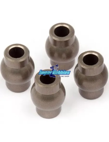 Boule en aluminium 6.8x9x3mm (4 U.) Hot Bodies D817 / E817 / D819 / E819 / D8 WS / E8 WS / D8T / E8T 110112