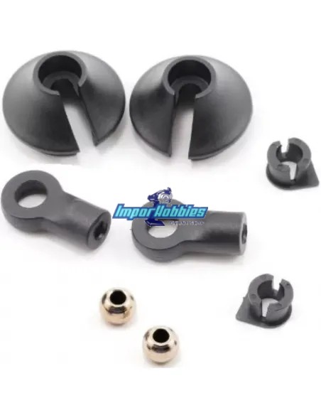 Set bouchons amortisseur Hot Bodies D815 / D817 / E817 / D819 / E819 / D8 WS / E8 WS / D8T / E8T 67351