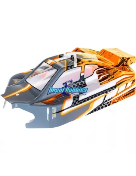 Carrocería pintada y decorada Naranja / Gris Hobbytech BXR S1 / BXR S2 CA-125