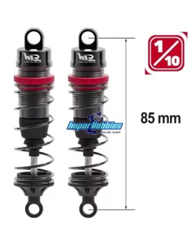 Set amortisseur aluminium 85mm + 3...