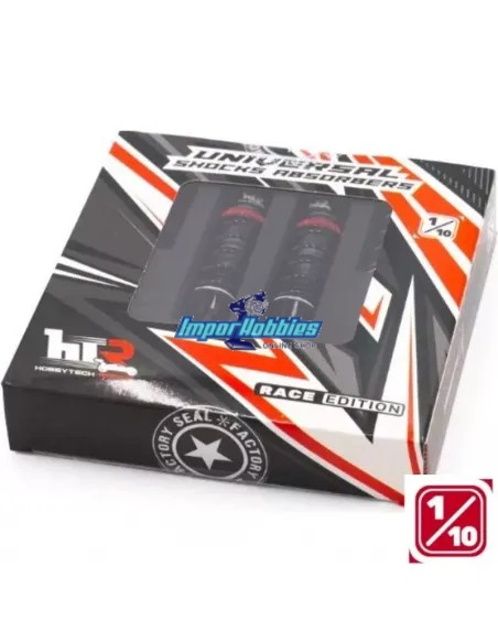 Set amortisseur aluminium 75mm + 3 jeux de ressorts 1/10 Scale Hobbytech HTR-510075