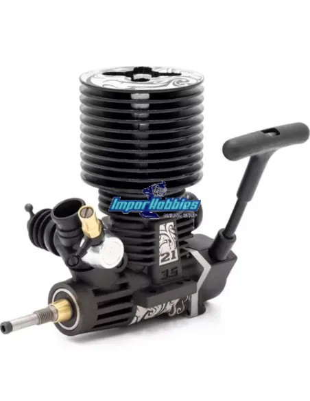 Moteur Nitro Voiture RC 1/8 Buggy Hobbytech HT21R 3.5cc .21 avec lanceur GP-HT21R - Moteurs GP .21 - 3.5cc