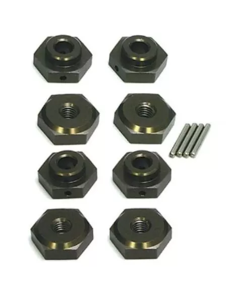 Aluminum Wheel Hex Adapter Set 17mm TRW106 (4 U.) Kyosho DBX / DRX / Nitro Tracker NTW004