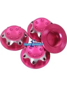 Flanged Closed End Wheel Nut Pink 17mm 1.0mm (4 U.) Fussion FS-WN052PK