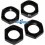 Ecrou de roue noir 17mm 1.0mm (4 U.) Fussion FS-WN050BK