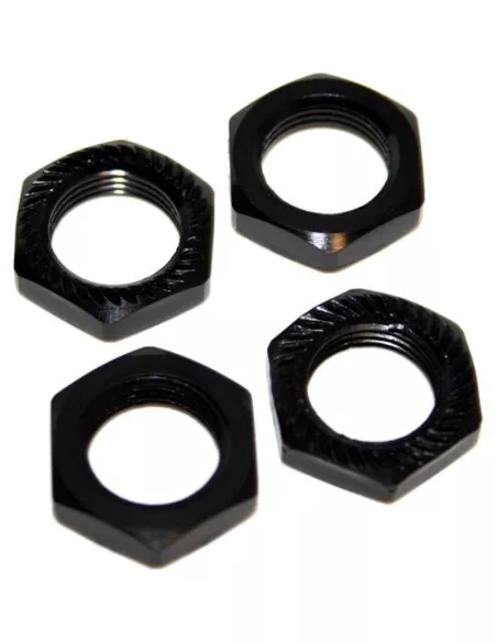 Wheel Nut 17mm 1.0 - Black Aluminium (4 U.) Fussion FS-WN050BK