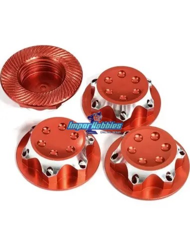 Écrous de roues fermés rouges 17mm 1.0mm (4 U.) FS-WN052R