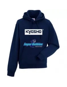 Hooded Sweatshirt K24 Zip Up - Marine Blue - Size L - Kyosho 88243-L