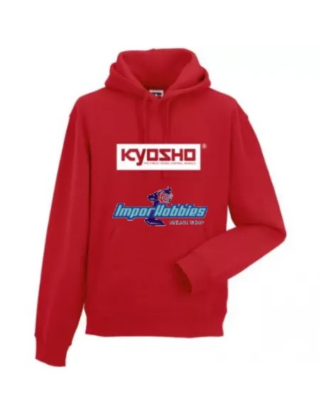 Sweat à capuche rouge K24 Zip Up Taille XL Kyosho 88242-XL