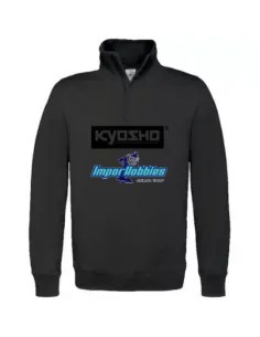 Sudadera negra con cremallera K24 Talla L Kyosho 88241-L