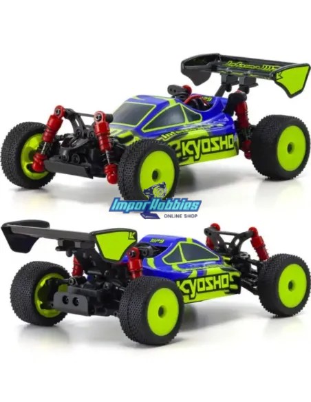 Mini Coche RC Kyosho Mini-Z Buggy Sport RTR Inferno MP9 TKI 4WD MB-010 1/24 Azul / Amarillo 32093BLY
