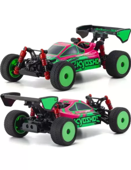 Kyosho Mini-Z Buggy Sport RTR Inferno MP9 TKI 4WD MB-010 1/24 Mini RC Car - Pink / Green 32093PGR