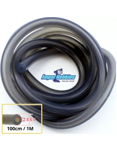 Durite à essence noir 2.5x5mm - 100cm Fussion FS-EX025
