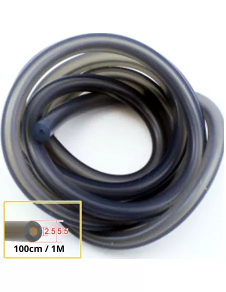 Silicone Fuel Tubing - Black 2.5x5mm - 100cm Fussion FS-EX025 - Fuel Tube