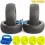 Pneus VP-Pro Turbo Trax Evo 2.0 Medium M1 (4 U.) Pneus + Insert + Jante Jaune 1/8 Buggy VP804U-V2-M1