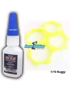 Colle Cyano Special Pneus & Bandes elastiques (4) 1/10 Buggy  - Colles & Frein Filet RC