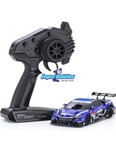 Mini Coche RC Escala 1/28 Kyosho Mini-Z RWD Sports W-MM Honda NSX Raybrig Concept-GT 2014 KT531P 2.4ghz ReadySet 32350RG