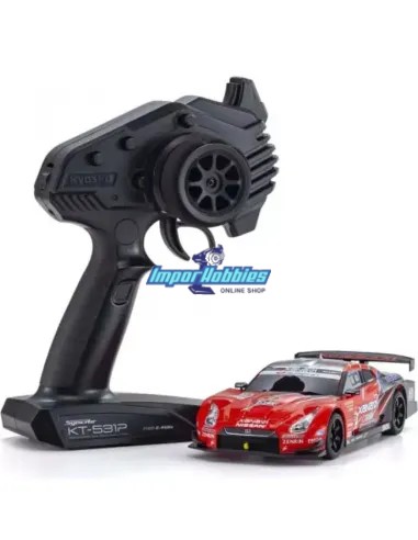 Mini Coche RC Escala 1/28 Kyosho Mini-Z RWD Sports W-MM XANAVI NISMO GT-R 2008 KT531P 2.4ghz ReadySet 32351XN