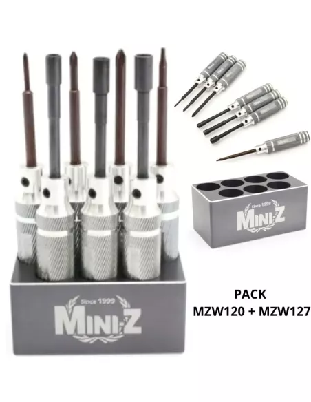 Tool Set V2  - 7 Pcs. & Bag + Stand Kyosho Mini-Z MZW120-01