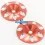 Arandela de alerón roja CNC Escala 1/8 Buggy / Truggy (2 Uds.) Fussion FS-WB010RD
