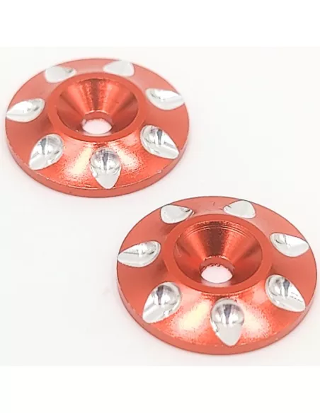 Wing Washer - Red CNC 1/8 Buggy / Truggy (2 U.) Fussion FS-WB010RD