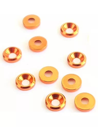 Aluminium Cone Washer - Gold M3 (10 U.) Fussion FS-WE001G - Aluminium Washers