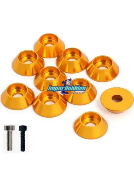 Rondelle cuvette tête cylindrique dorée M3 (10 U.) Fussion FS-WE005G