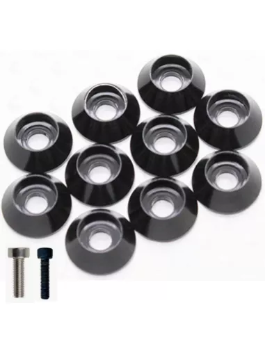 Cap Head Screw Washer - Black M3 (10 U.) Fussion FS-WE005BK