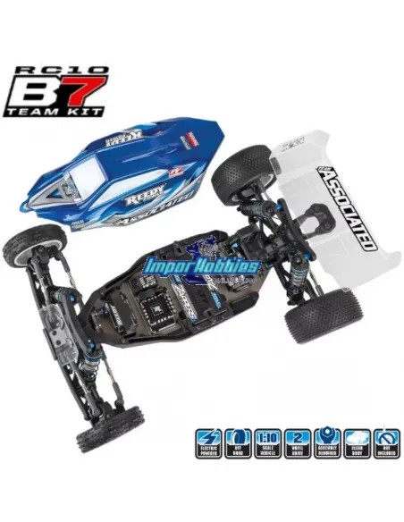 Team Associated RC10 B7 Carpet 1/10 Buggy Team Kit AS90041 - Voitures Radiocommandées 1/10Th Buggy Kit