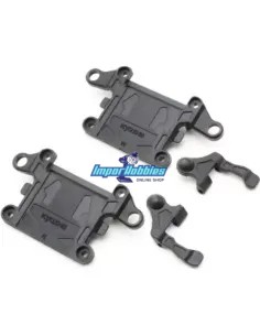 Brazos suspensión delantero & placa N/W - Hard Kyosho Mini-Z MR-04 MZ710H
