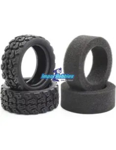 Rally Tire 1/10 (2 U.) Kyosho FAT708M -  FAT101