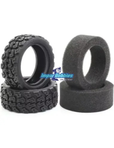 Pneus Rallye 1/10 (2 U.) Kyosho FAT708M - FAT101