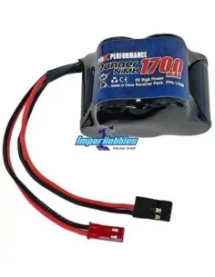 Accu de récepteur format 3+2 6.0V 1700Mah NiMh Prise JST - Bec Pink PP6-1700H