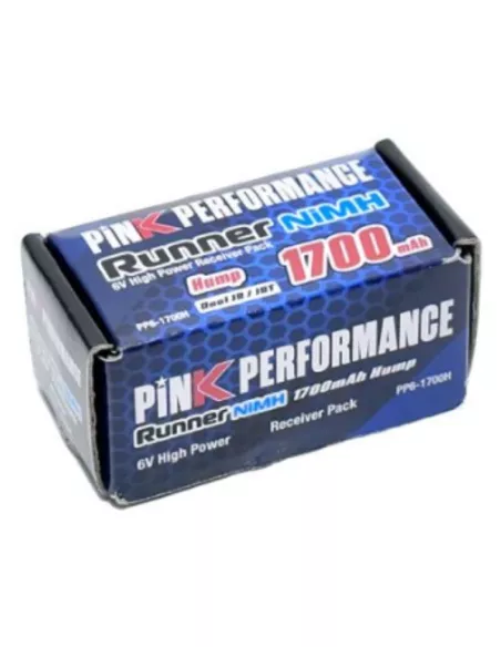 Receiver Battery Pack NiMh - Hump Format 6.0V 1700Mah JST - Bec Connector Pink PP6-1700H