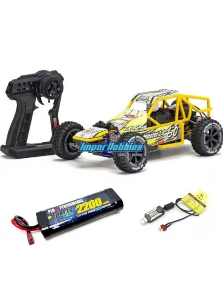 Voiture RC électrique Kyosho Sand Master 2.0 1/10 Buggy 2WD 2.4Ghz 34405 avec batterie et chargeur