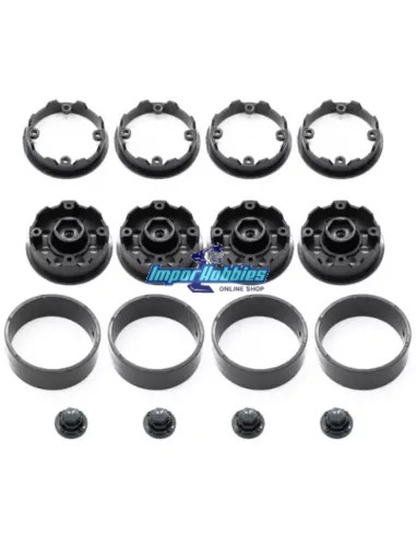 Kit llantas «Beadlock» Hobbytech CRX18 CRX18-012