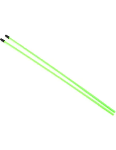 Receiver Antenna Tubes 30cm + Cap - Green Fluor (2 U.) Fussion FS-WZ004