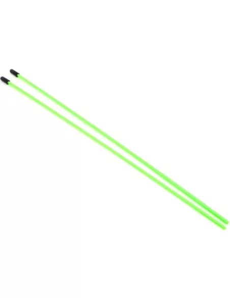 Receiver Antenna Tubes 30cm + Cap - Green Fluor (2 U.) Fussion FS-WZ004