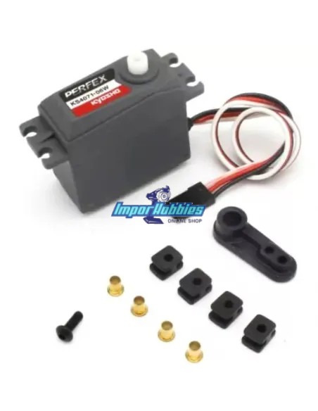 Servo estándar coche rc 1/10 Kyosho Perfex KS4071-06W 6Kg - 0.15s. EZ Series 82281 - Syncro KS-202 82238
