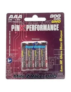 Batería / Pila R3 AAA recargable 800Mah Special Kyosho Mini-Z (4 Uds.) Pink Performance PP2-800AAA-HV