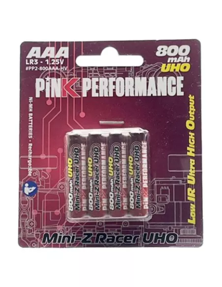 Rechargable Battery R3 AAA 800Mah Special Kyosho Mini-Z (4 U.) Pink Performance PP2-800AAA-HV