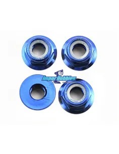 Tuercas rueda autoblocantes 5mm azules (4 Uds.) Traxxas TRX4147X - Traxxas Revo 3.3